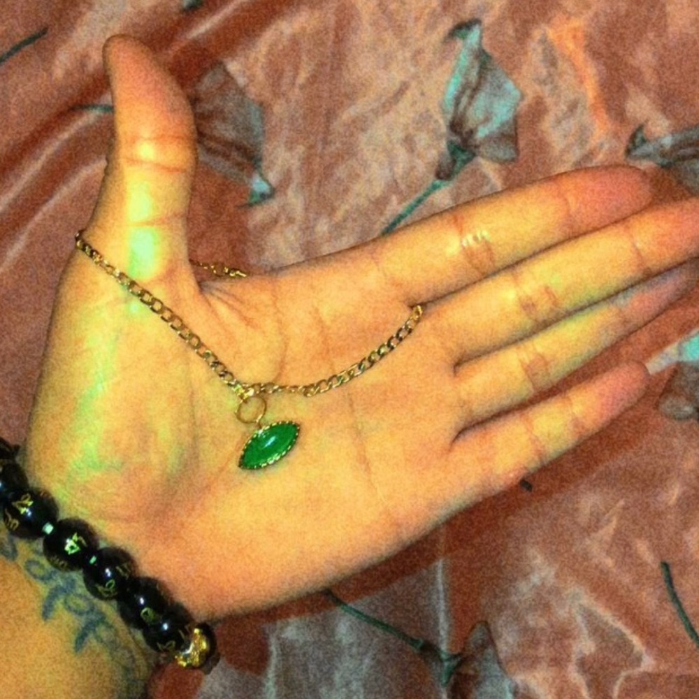 Green Eye anklet for $15!💕✨